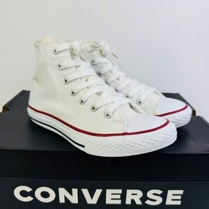 Converse All Star Chuck Taylor White Hi Top Sneakers Junior's Size 3 (Wmns 5)